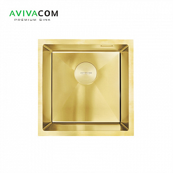 Кухонная мойка AVIVACOM 44*44 Нано-Золото