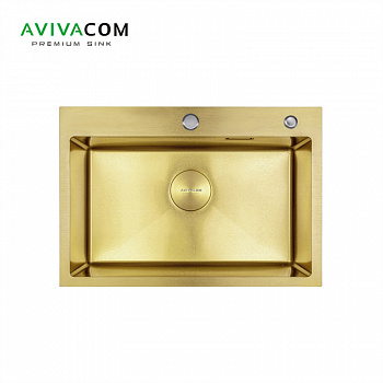 Кухонная мойка AVIVACOM 65*45 Нано-Золото