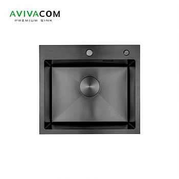 Кухонная мойка AVIVACOM 50*45 Нано-Черный