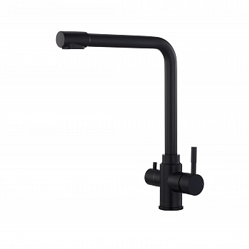 Смеситель AVIVACOM 36*30 с краном для питьевой воды Черный