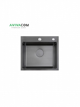 Кухонная мойка AVIVACOM 50*45 Нано-Черный Декор